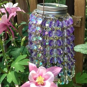 Solar Powered Mini Crystal Chandeliers